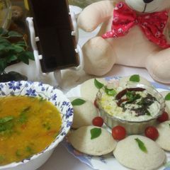 A picture of Oats idli.