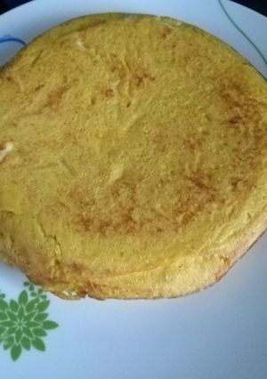 Una foto de Soufflé de zapallo y harina de maíz
