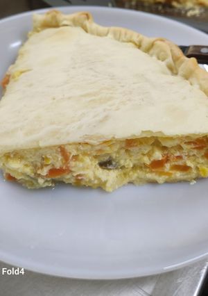 Una foto de Tarta rápida de choclo y zanahorias