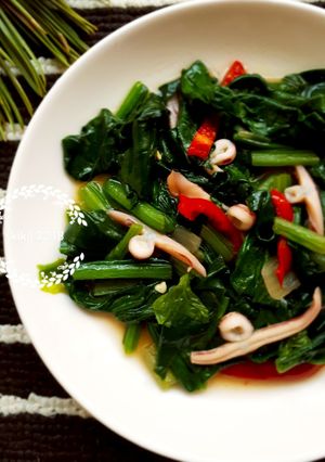 Foto resep Cah Horenso (bayam Jepang)🌿