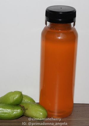 A picture of Bilimbi Syrup (Sirop Belimbing Wuluh).