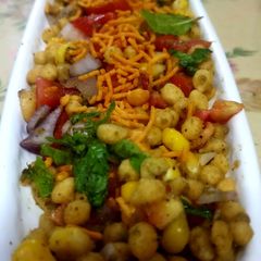 A picture of Corn Boondi Chaat.