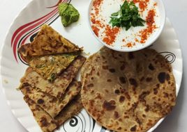 Stuffed Pumpkin Paratha