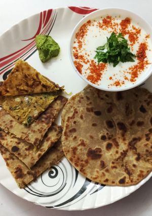 A picture of Stuffed Pumpkin Paratha.