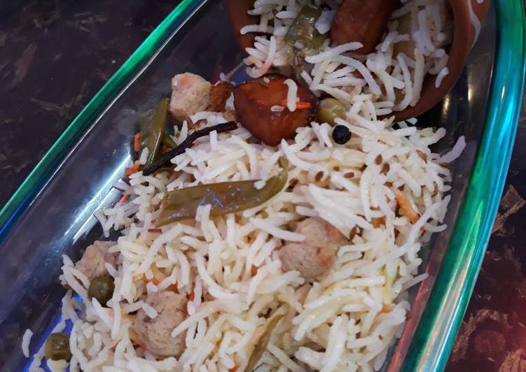 How to Prepare Homemade Soya Biryani