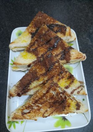 Foto resep Roti bakar Milo