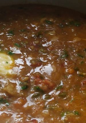 A picture of Bhaji (mixed vegetables gravy).