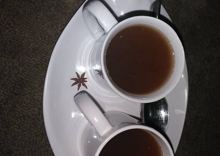 Star anise and cinnamon tea