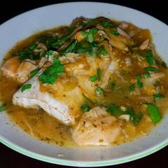 A picture of Mike's 5 Minute Smothered Green Chili Chicken Burritos.
