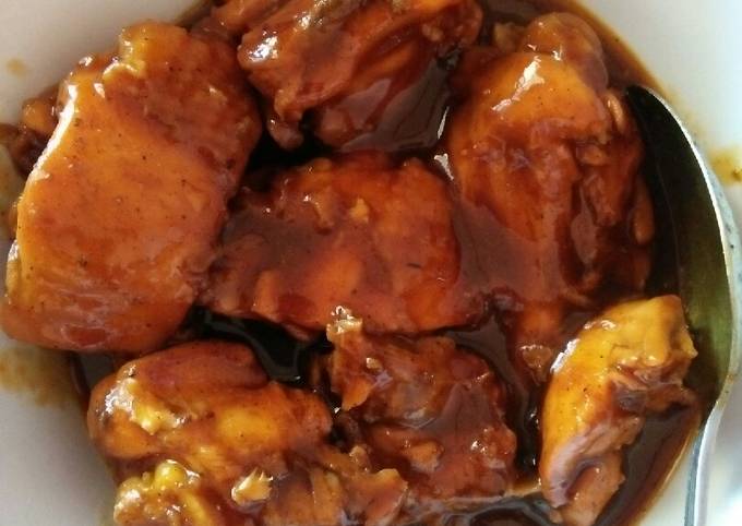 Ayam kecap lada hitam praktis