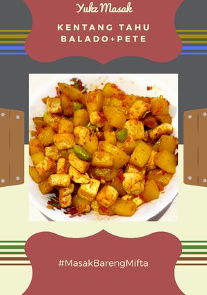 Foto resep Kentang Tahu Balado + Pete Praktis