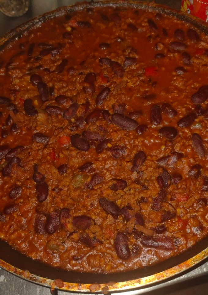 Una foto de Sin Chili con carne para los alérgicos o intolerantes al picante