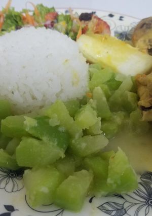 Una foto de Guiso de 🍈🥝 Cidra, Guatila o "papa de pobre"😊