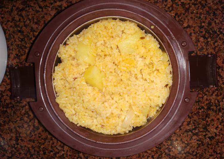Steps to Prepare Great Salted rice Cooking Basics for Beginners