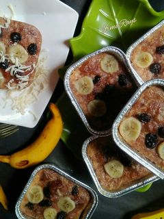 Foto resep Puding Roti Pisang Kismis