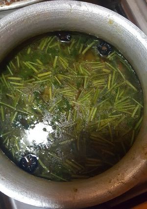 صورة لوصفة عدس اصفر بالكزبره الخضرا