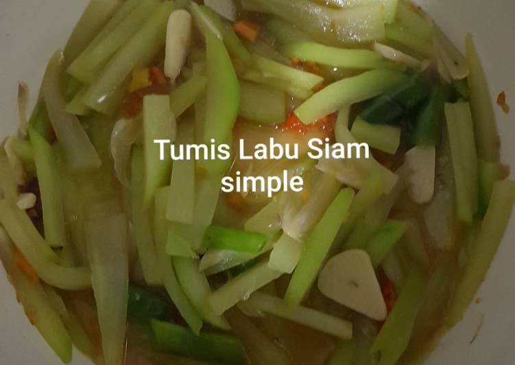 Resep Tumis labu siam simple Anti Gagal