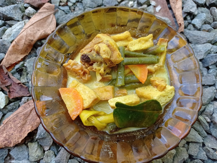 Standar Bagaimana cara buat Sayur santan tahu tempe kacang panjang dan wortel dijamin gurih