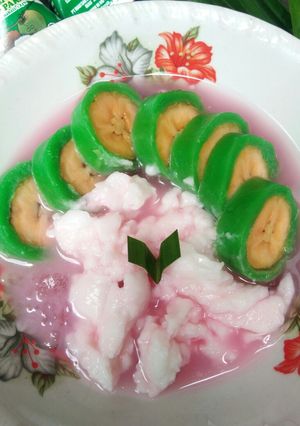 Foto resep Es Pisang Ijo