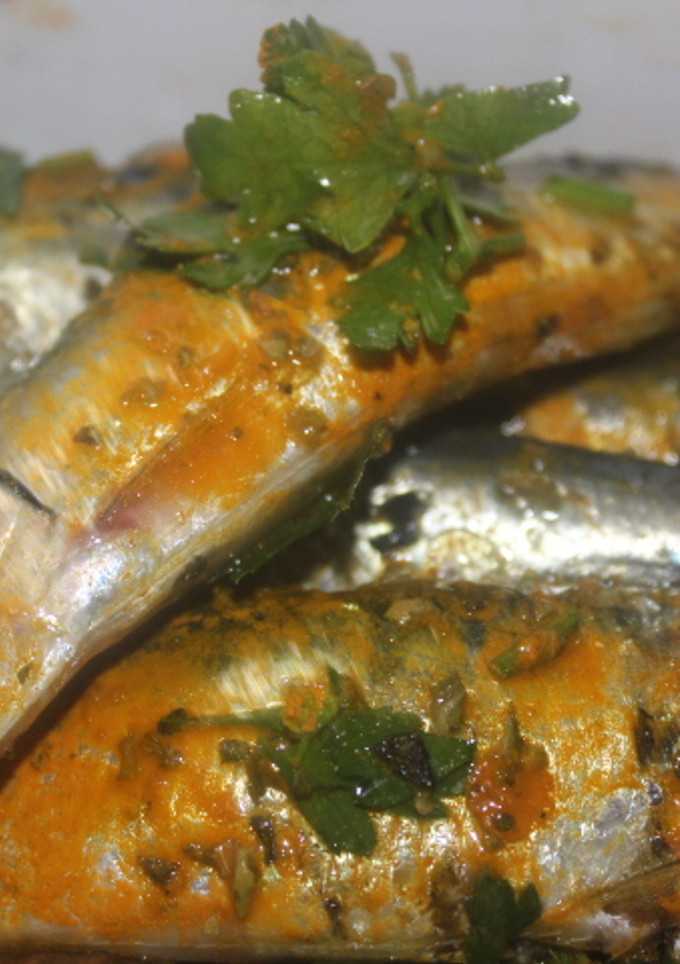Una foto de Sardinas especiadas en freidora de aire