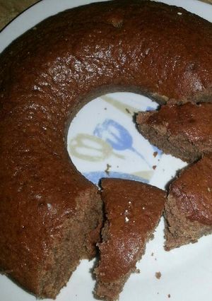 صورة لوصفة كيكة الكاكاو بدون بيض