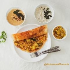 A picture of Mysore Masala Dosa.