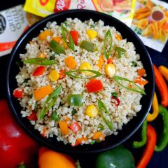 A picture of Kodo millet veg fried rice.