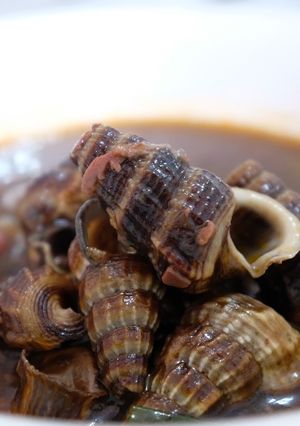 A picture of Sauté Snail Shell In Tauchu Sauce.