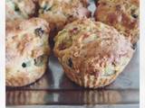 Cukkinis-gombás muffin