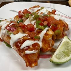 A picture of Pork & Pepper Enchiladas.