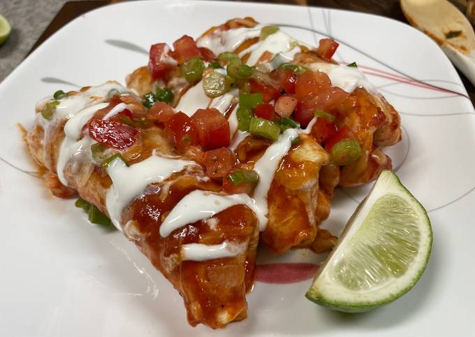 Pork & Pepper Enchiladas