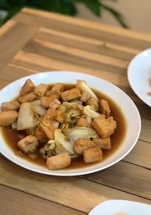 Foto resep Tumis Sawi Putih Tahu