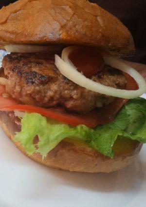 A picture of American burger.