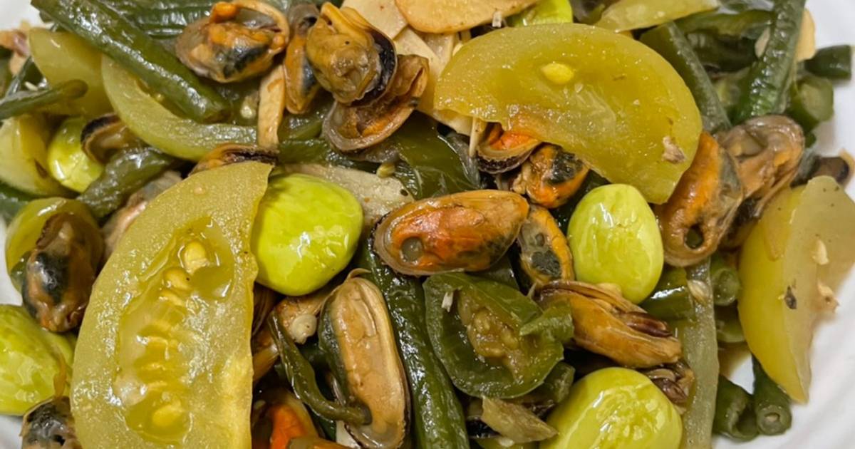 Resep Kerang Kacang Panjang Cabe Ijo oleh Maria Nukita Cookpad
