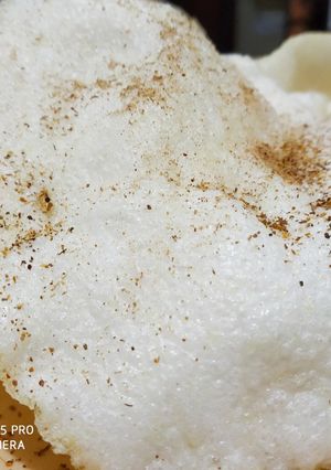 A picture of Leftover Boiled rice papad.