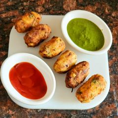 A picture of Spinach cutlets.