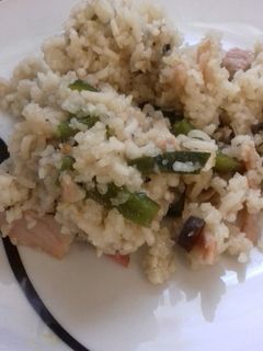 Una foto de Arroz blanco con poblano
