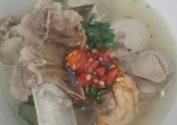 Resep Bakso Kuah Homemade Oleh Erika Okti Widayanti Cookpad