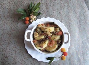 Foto di Gnocchi di semolino con pesce e carciofi allo zenzero
