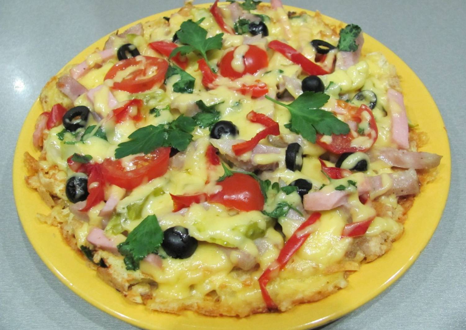 пицца яичная на сковороде рецепт фото 103