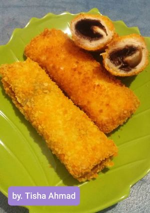 Foto resep Bread roll with melted chocolate