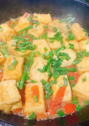 Hình của món Đậu phụ sốt cà chua.