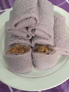 Foto resep Dadar gulung ubi ungu