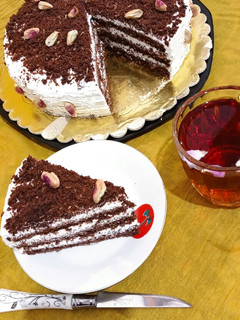 عکسی از دستور کیک شکلاتی بدون تخم مرغ🍰كعكة الشوكولاتة بدون بيض🍰👌