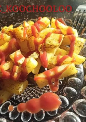 عکسی از دستور سیب زمینی مخصوص آشپز کوچولو😋