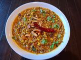 Sprouted Green Moong Dal Tadka