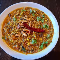 A picture of Sprouted Green Moong Dal Tadka.