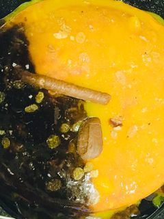 صورة لوصفة كيك بصوص البرتقال 😋 والشوكليت ميكس