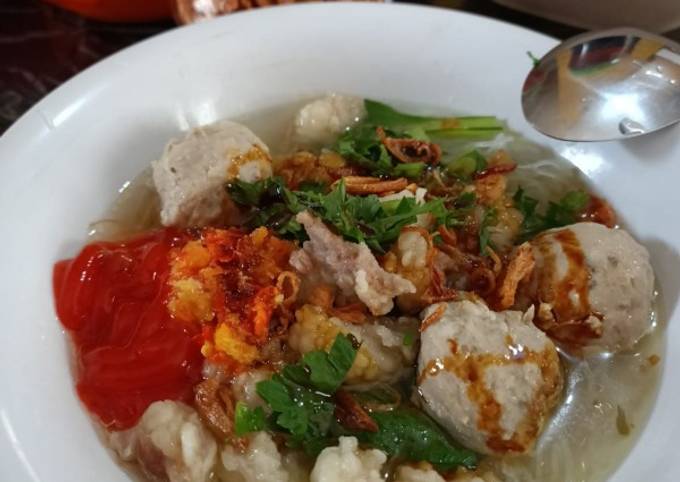 Resep Bakso daging sapi iga yang Enak