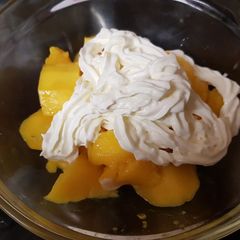 A picture of My Delicious Mango & Cream 😍.